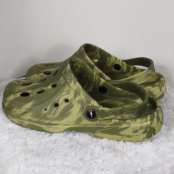 Crane Green Tie Dye Croc-like Shoes - Picture 6 of 6